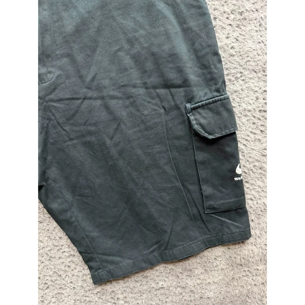Y2k RTY Workwear Super Aguri F1 Team Baggy Cargo Shorts Black Mens Size L 34/36